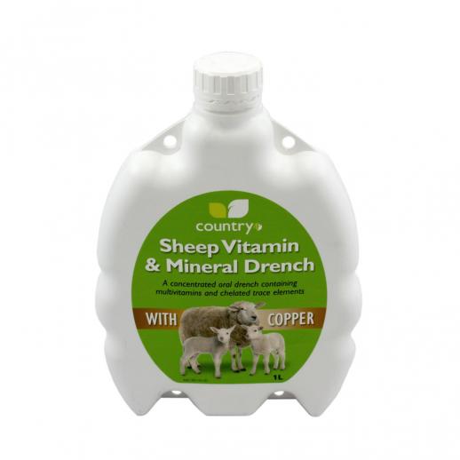 Buy Country Sheep Vitamin & Mineral Drench With Copper 1L from Fane