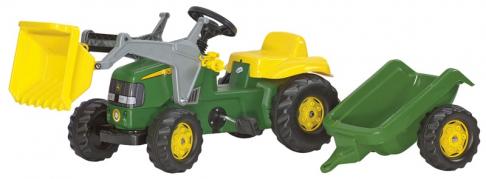 Rolly Kid John Deere Tractor and Trailer with Loader 02311 image