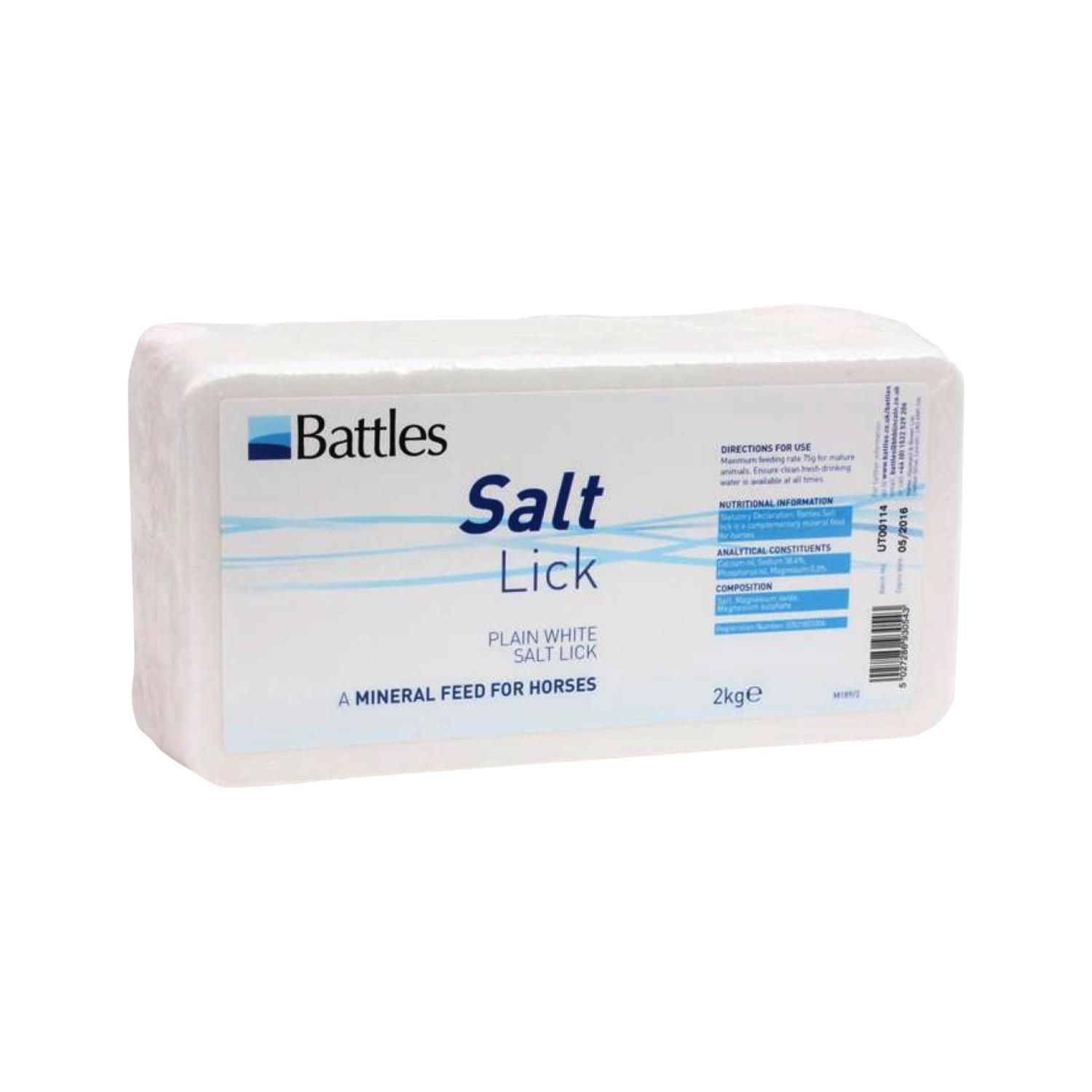 Buy Plain Iodised Salt Lick Block 2Kg from Fane Valley Stores