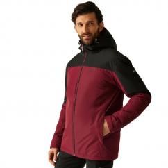 Regatta Thornridge Mens Jacket Black / Maroon image