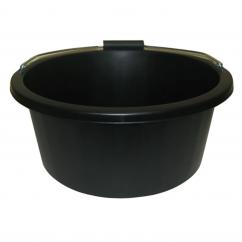 Low Sided Black Feeding Bucket  image