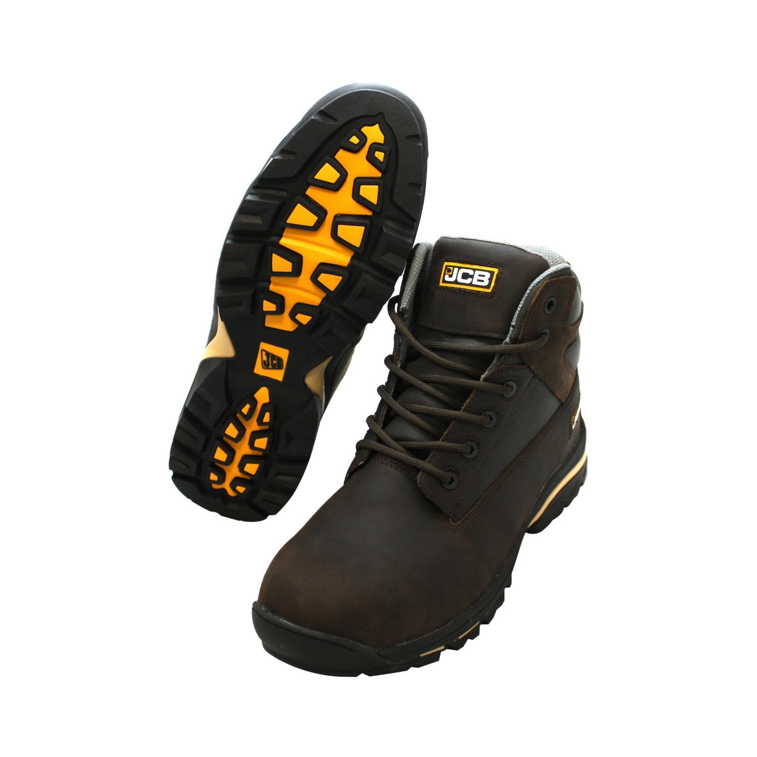 Buy JCB Workmax Full Safety Boot Brown from Fane Valley Stores ...