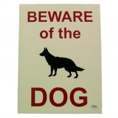 Beware of the Dog Corriboard Sign - 600mm x 400mm image