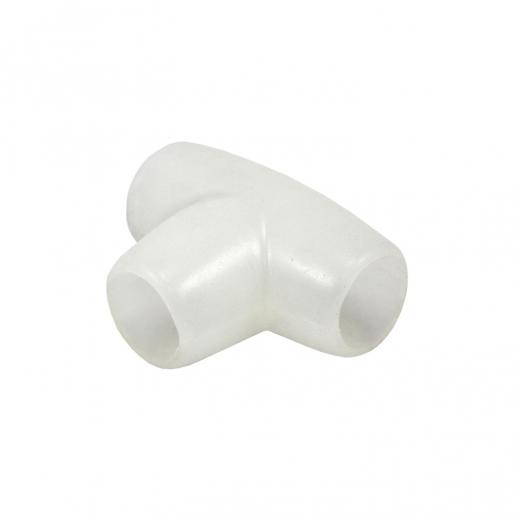  White 32mm Silicone Equal Tee