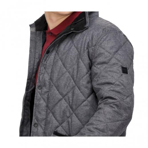  Regatta RMN168 Londyn Mens Diamond Quilted Jacket Grey