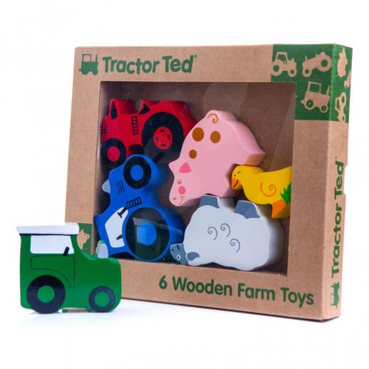  Tractor Ted 6 Wooden Farm Toys