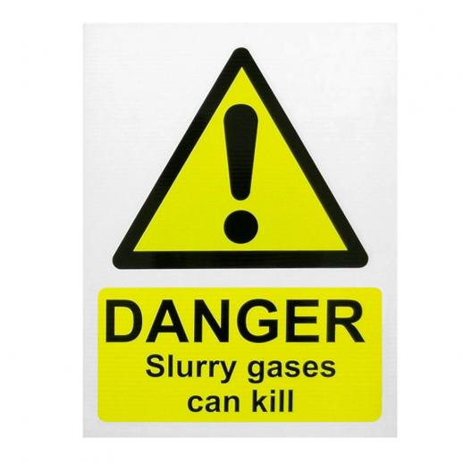  Danger Slurry Gases Can Kill Corriboard Sign - 400mm x 508mm