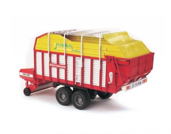  Bruder Jumbo 6600 Profiline Pottinger Forage Trailer 1:16 