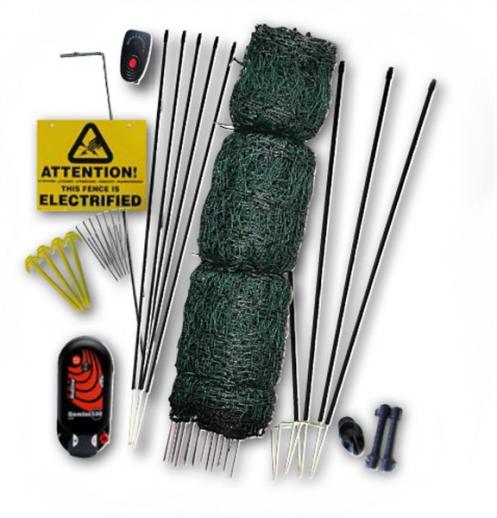  Hotline Deluxe Poultry Electric Fence Netting Kit & Hotgate 