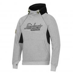 Snickers 8041 FlexiWork Fleece Hoodie Grey/Black image