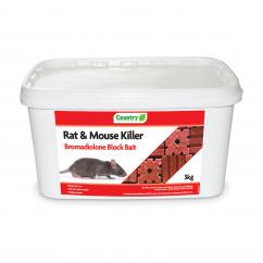 Country Bromadiolone Rat Block Bait 3Kg image