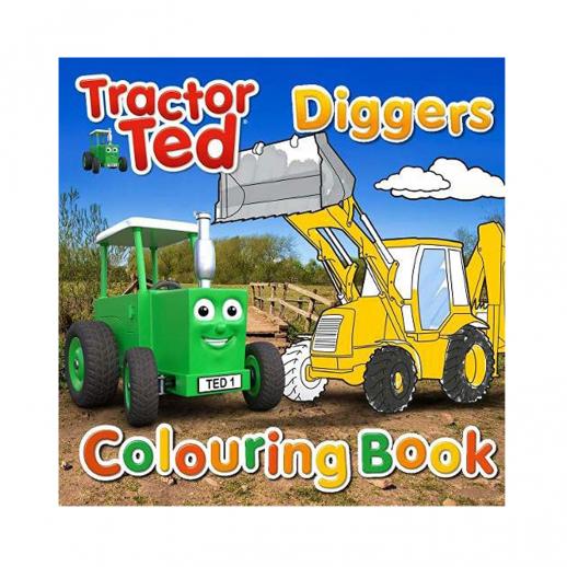  Tractor Ted Colouring Book - Diggers