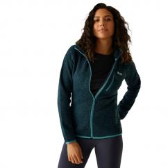 Regatta Newhill Ladies Hooded Full Zip Fleece Moroccan Blue image