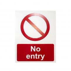 No Entry Corriboard Sign - 50cm x 38cm image