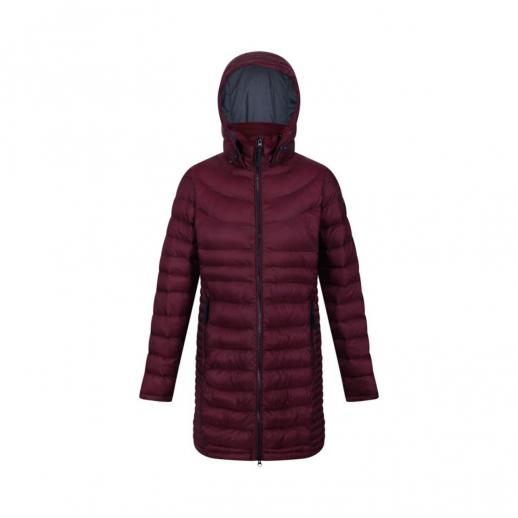  Regatta RWN230 Andel lll Ladies Long Quilted Jacket Burgundy