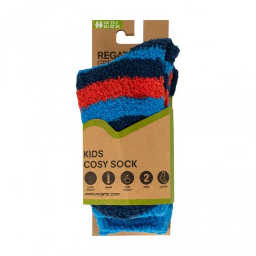  Regatta RKH046 Kids 2 Pack Socks Blue 