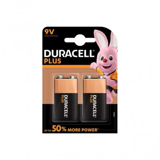  Duracell Plus 9v MN1604 2 pack