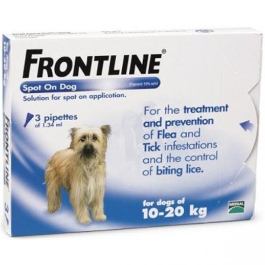 Buy Frontline Spot On Medium Dog (10 20Kg) 3pk from Fane Valley Stores ...