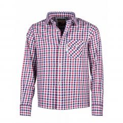 Rydale Richmond Junior Long Sleeve Check Shirt Red/Navy image