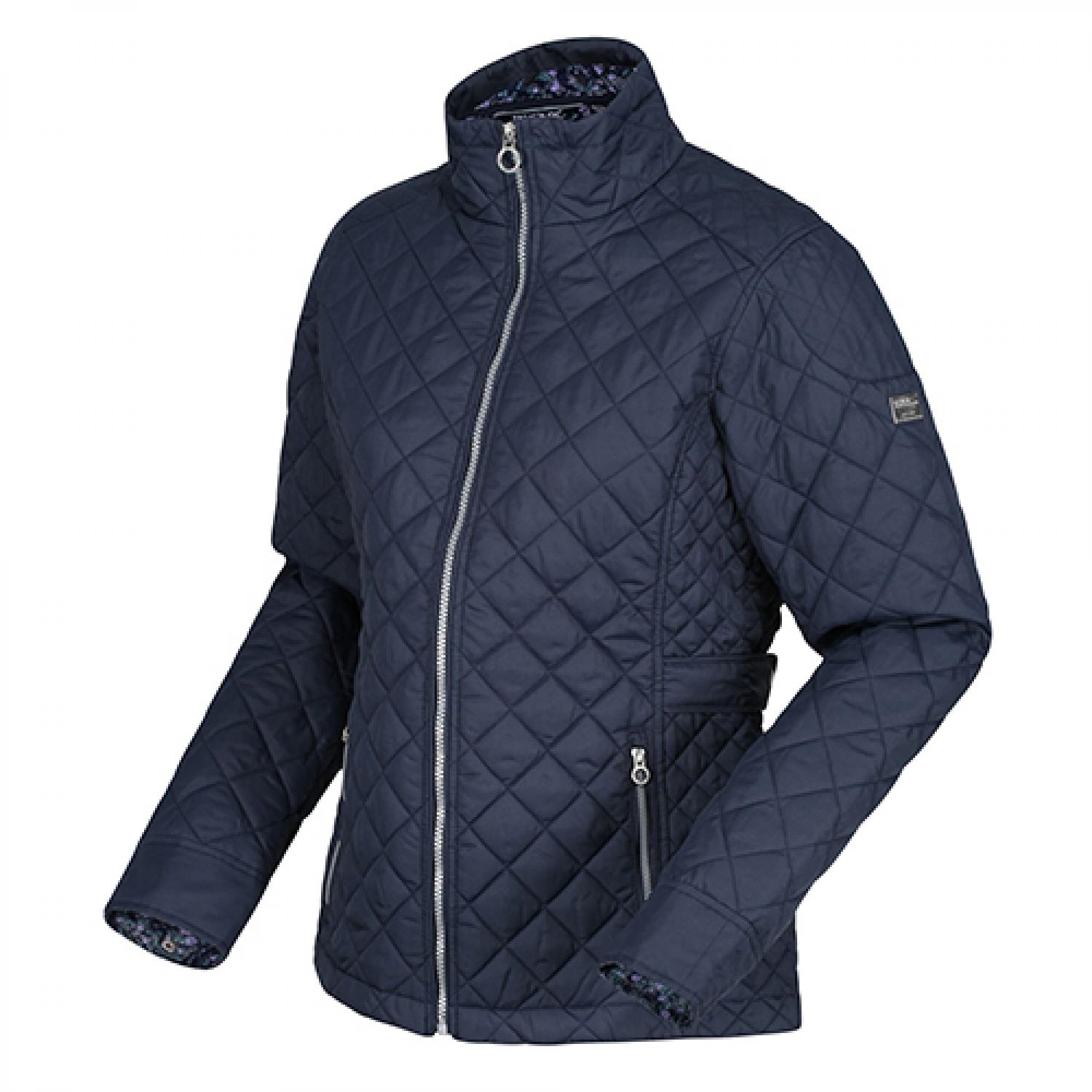 thumbnail image 2 of Regatta Women's Charleigh Quilted Bodywarmer – Vanilla/Navy/Fuchsia, Sizes 10-20 2 of 6