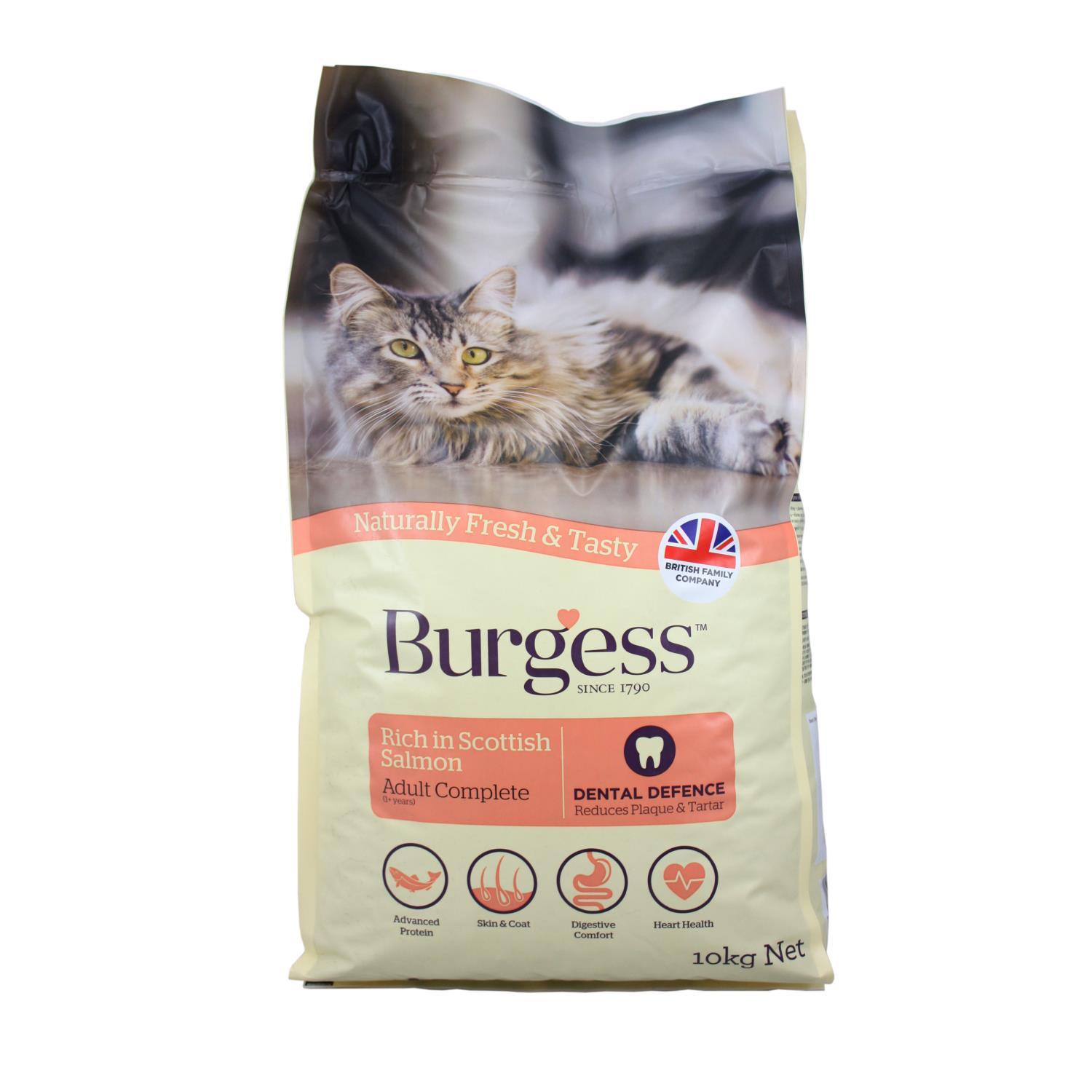 Buy Burgess Scottish Salmon Dry Cat Food 10kg from Fane Valley Stores