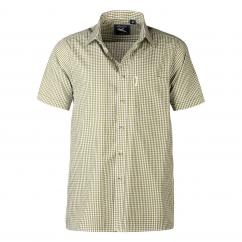 Rydale Millington Mens Short Sleeve Check Shirt Olive image