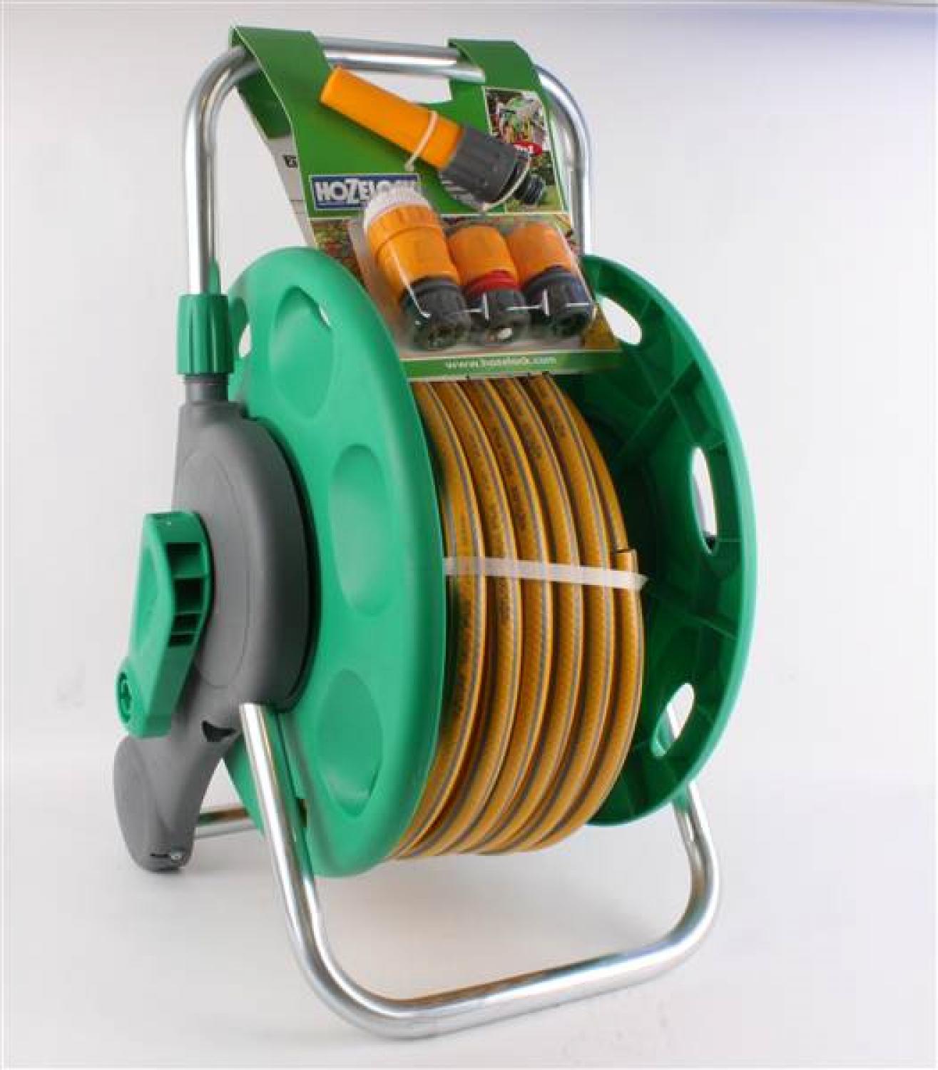 Buy Hozelock 2 in 1 Assembled Reel & 25m Hose & Fittings from Fane Valley  Stores Agricultural Supplies
