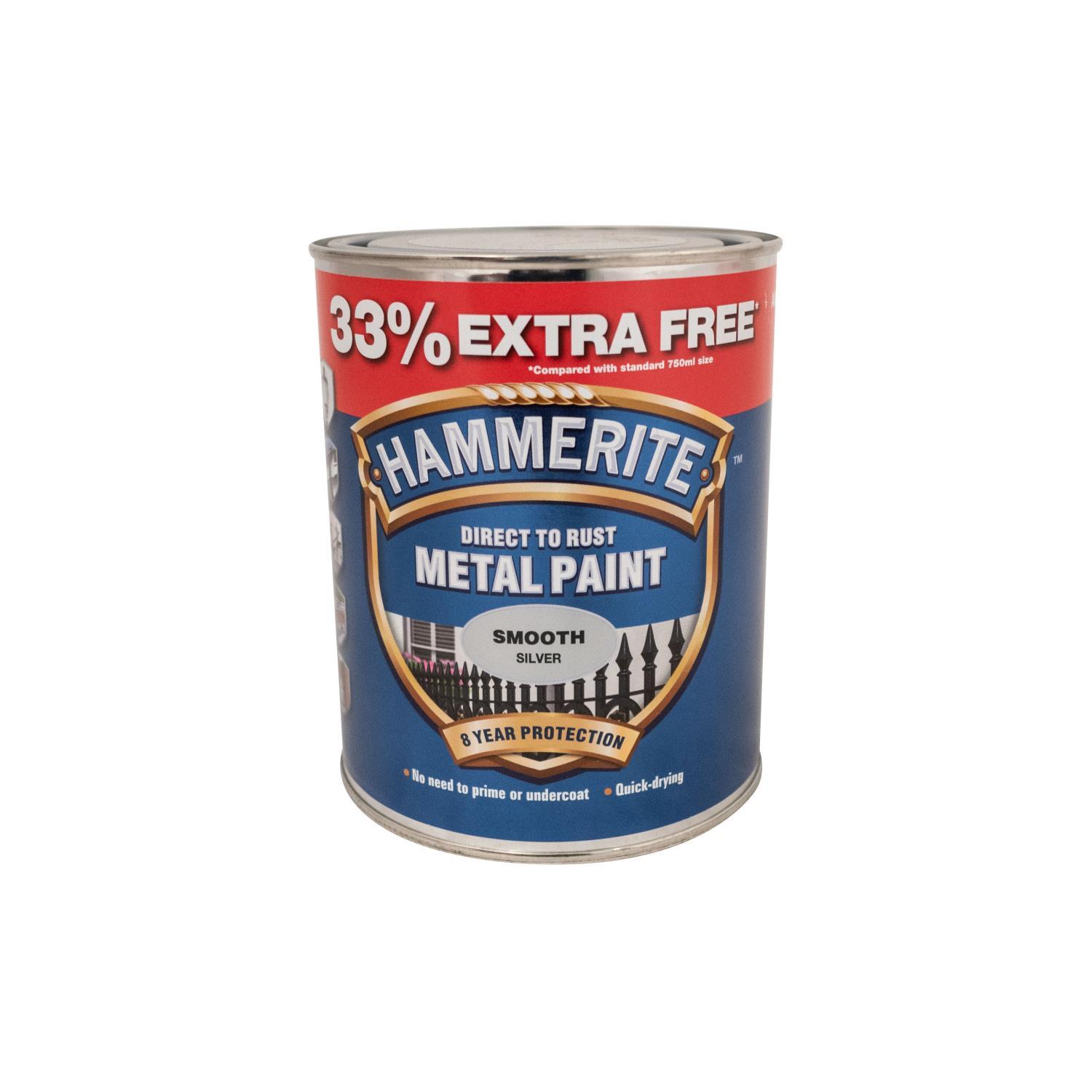 Buy Hammerite Metal Paint Silver 750ml+250ml from Fane Valley Stores