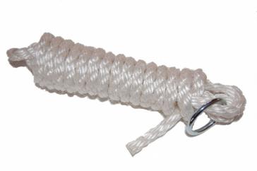 White Poly Breaking Halter With Ring  image