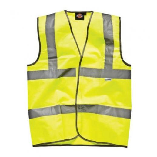  Hi Vis Safety Waistcoat Yellow 