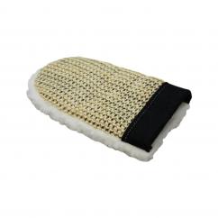 Roma Fleece Back Sisal Grooming Mitt image