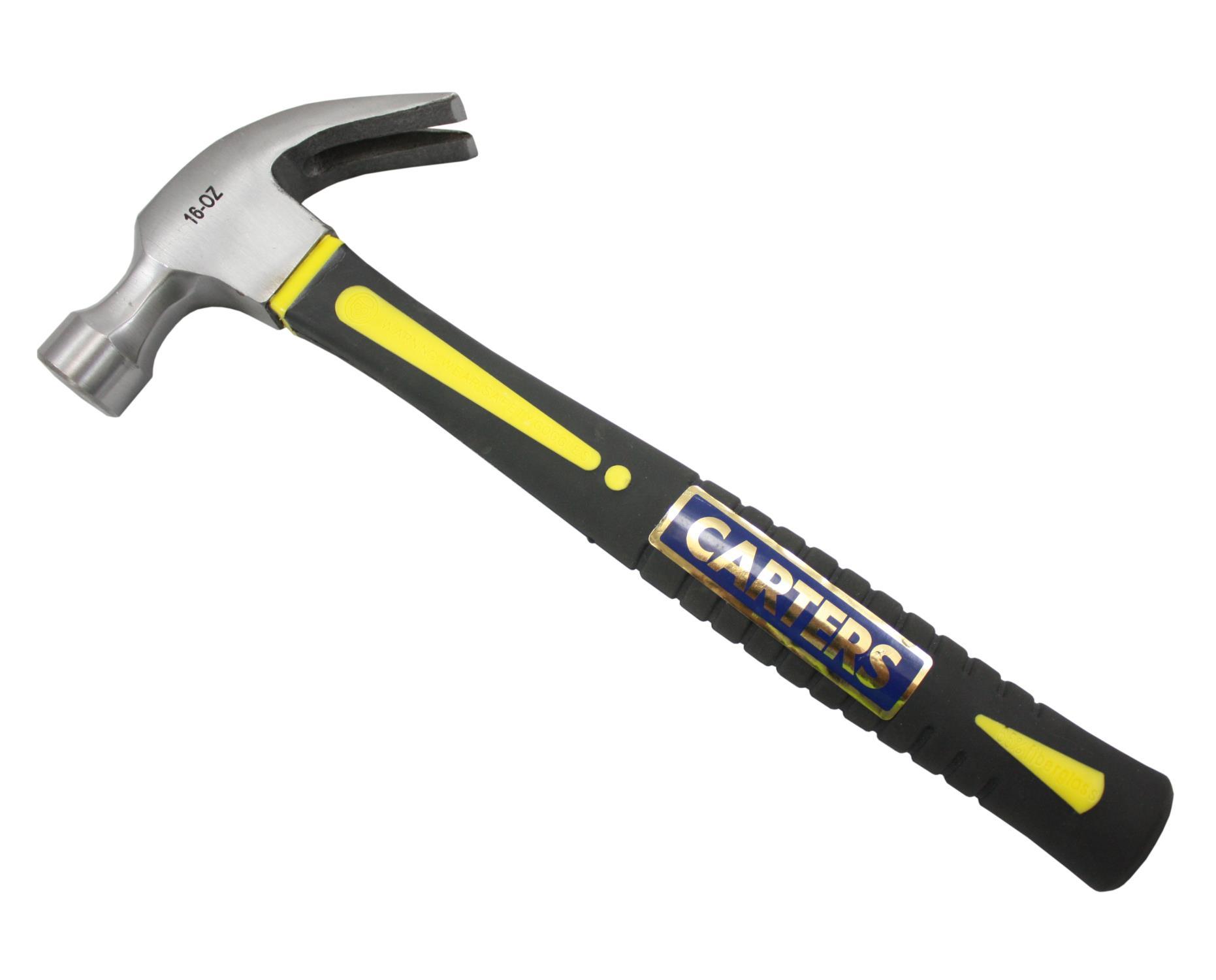 Buy Carters 16oz Claw Hammer with Fibreglass Handle from Fane Valley ...