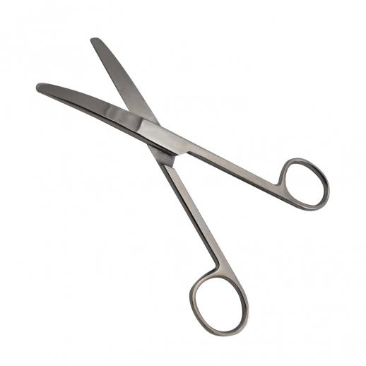  Stainless Steel Rounded End Curved Scissors 
