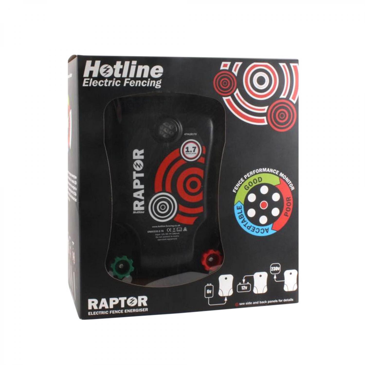 Hotline Raptor 170 Flexible Power Source Electric Fencer Energiser