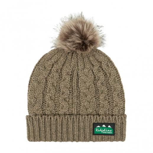  Ridgeline Nordic Fleck Bobble Hat Teak 
