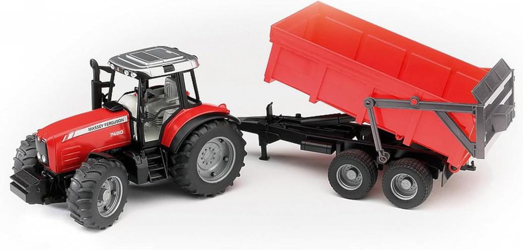  Bruder 2045 Massey Ferguson 7480 Tractor & Trailer