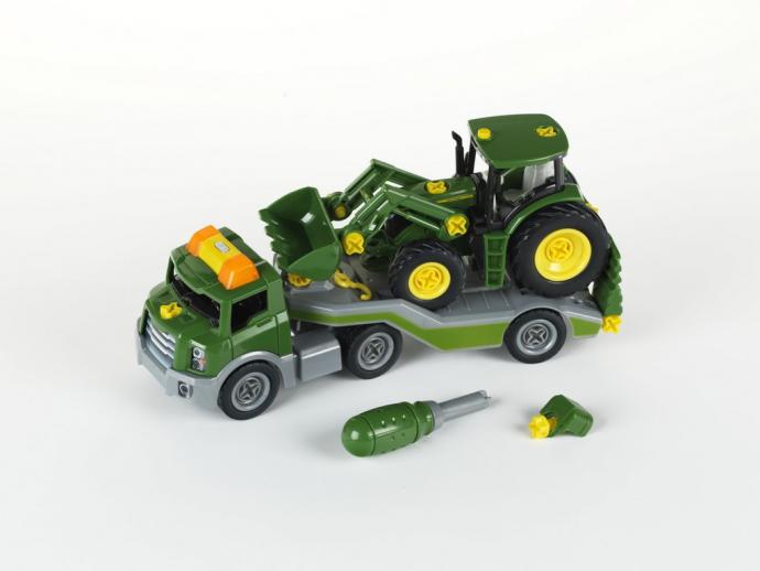  Klein 3908 John Deere Tractor & Transporter