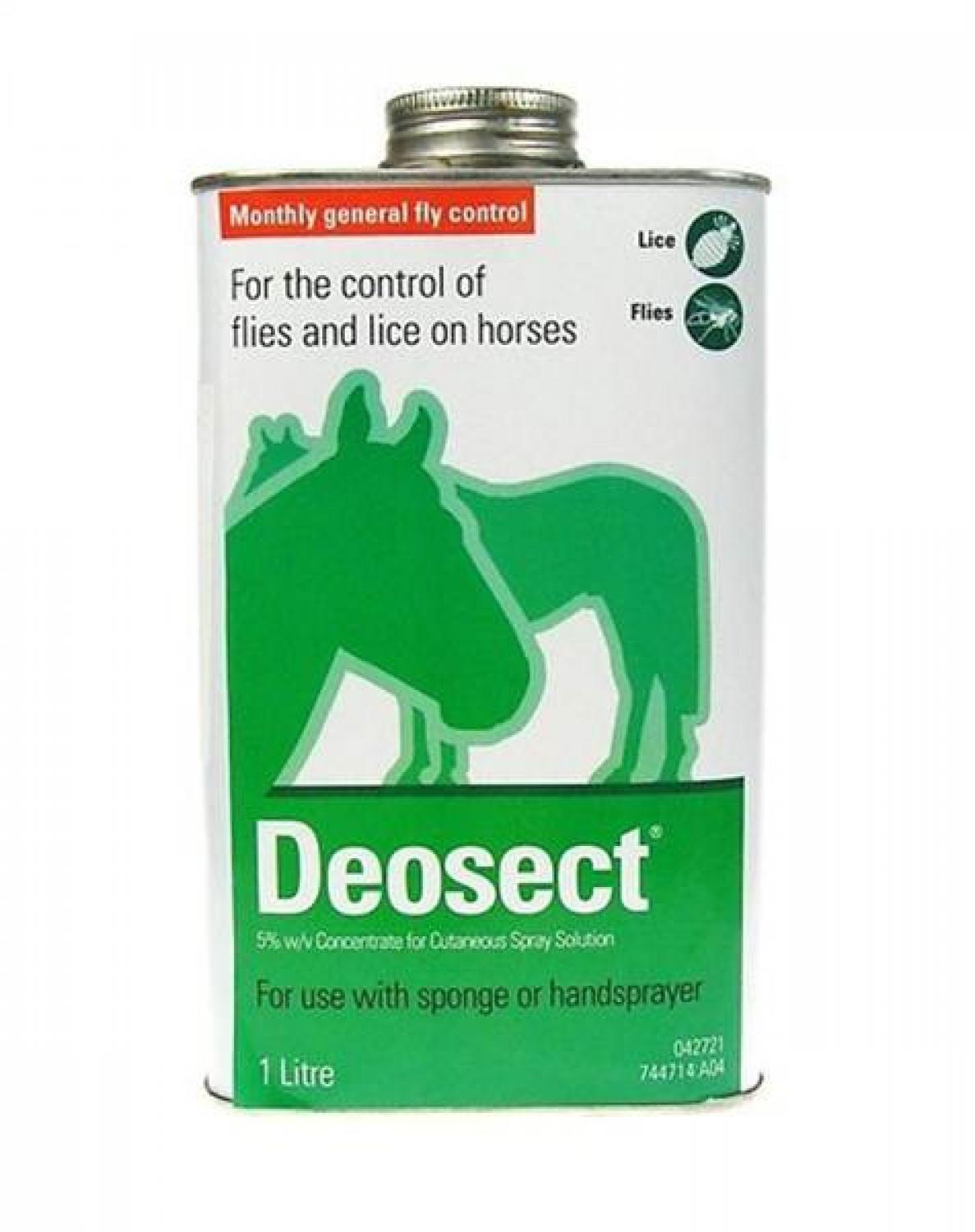 Buy Deosect Fly & Lice Control Spray for Horse 1L from Fane Valley