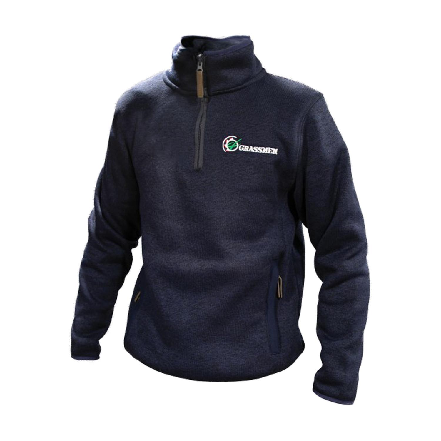 Buy Grassmen 1/4 Zip Pullover Navy from Fane Valley Stores Agricultural ...