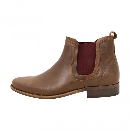  Elk Dressed Chelsea Boot Walnut Oak/Burgundy Gusset 