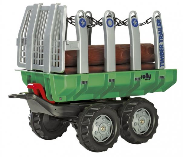  Rolly 12215 Twin Axle Log Trailer and Logs