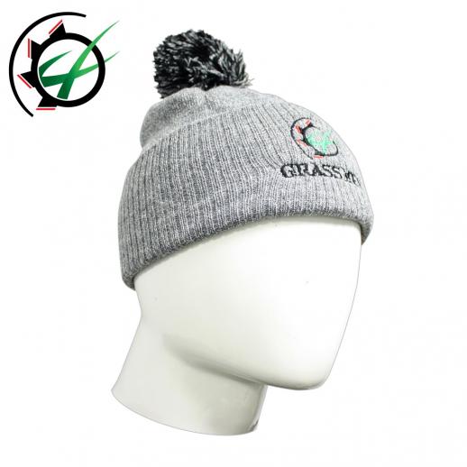 Grassmen Grey Bobble Hat
