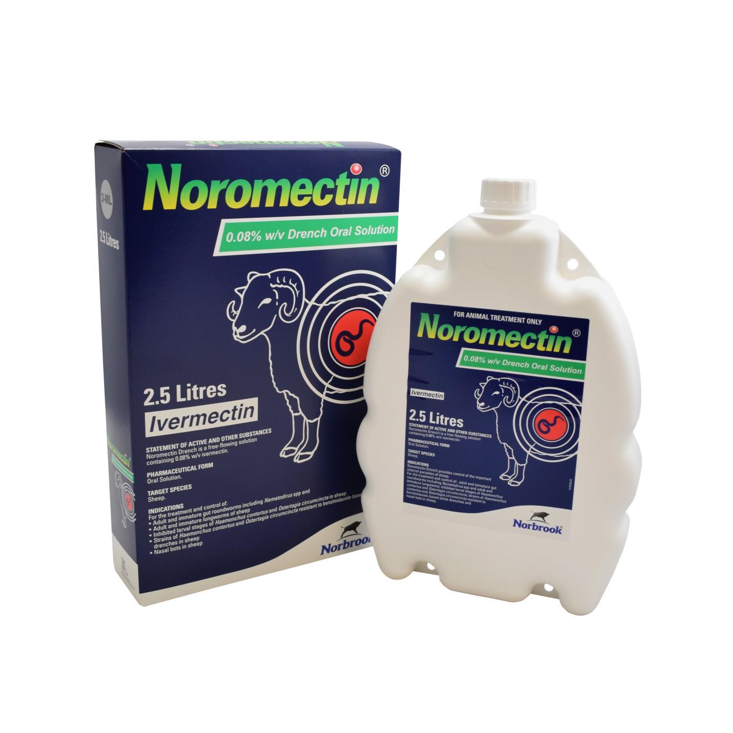 Buy Noromectin Sheep Drench 2.5L from Fane Valley Stores Agricultural