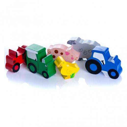  Tractor Ted 6 Wooden Farm Toys