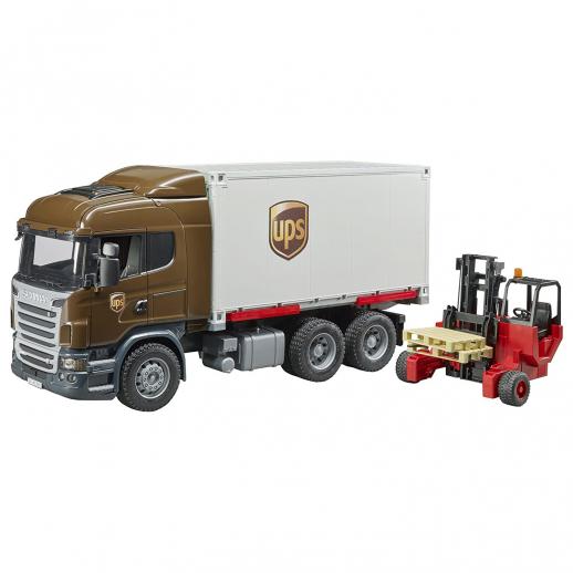  Bruder 3581 Scania R Series with Container & Forklift