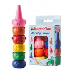 Tractor Ted Stacking Crayons 6 Pack image