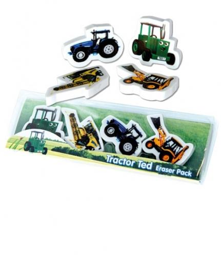  Tractor Ted 4 Shaped Rubber Set