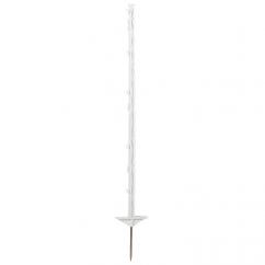 White Plastic Double Foot Horse Fence Post 145cm image