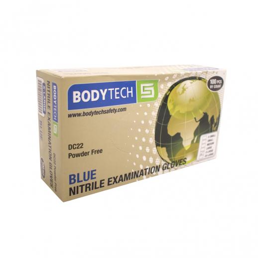  Bodytech Disposable Blue Nitrile Gloves DC22