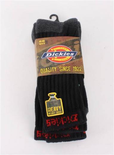  Dickies Industrial Black Work Socks